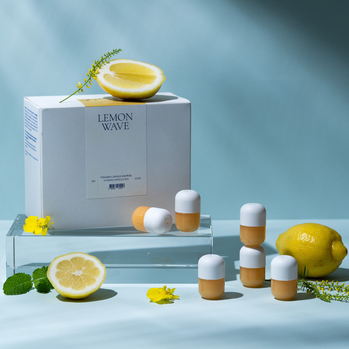Vitamin Capsule Lemon Wave