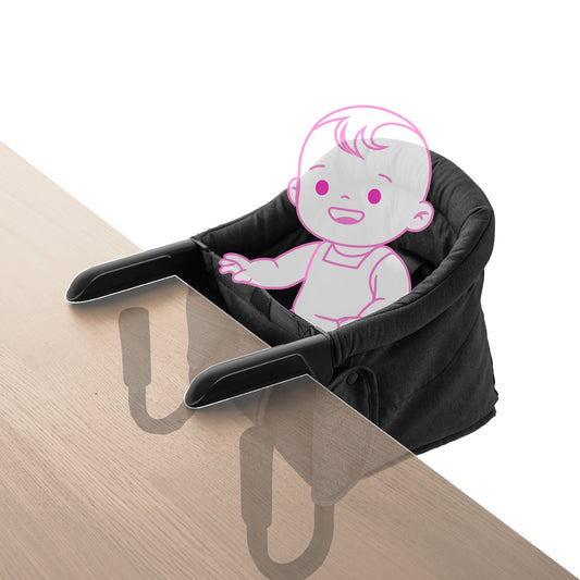 Portable Hook-On Baby Chair (Dark Grey)