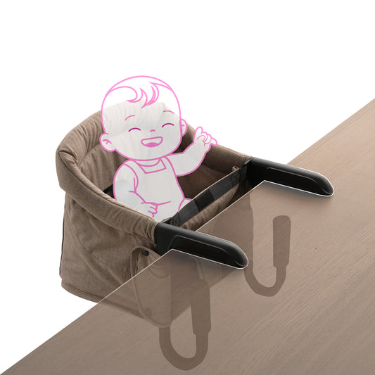 Portable Hook-On Baby Chair (Beige)