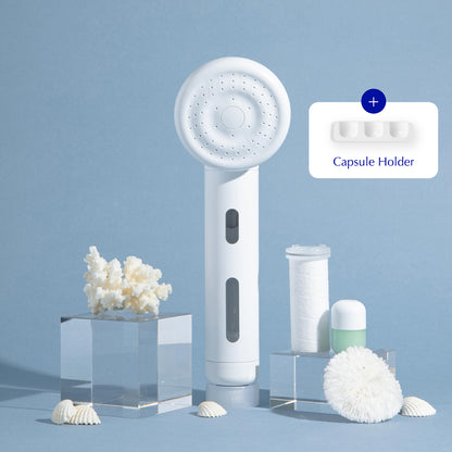 Vitamin Filtered Shower Head Trial Kit & Capsule Holder