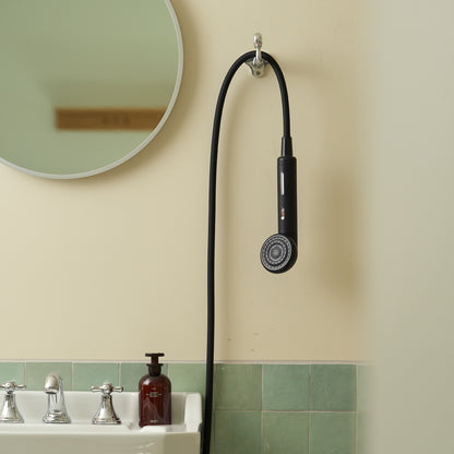 Vitamin Filtered Shower Head & Silicon Hose Felt Black