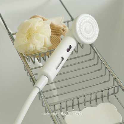 Vitamin Filtered Shower Head & Silicon Hose Pure White