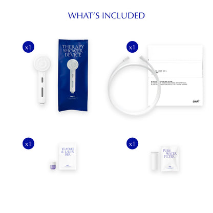 SHIFT Vitamin Filtered Shower Head Trial Kit & Silicon Hose