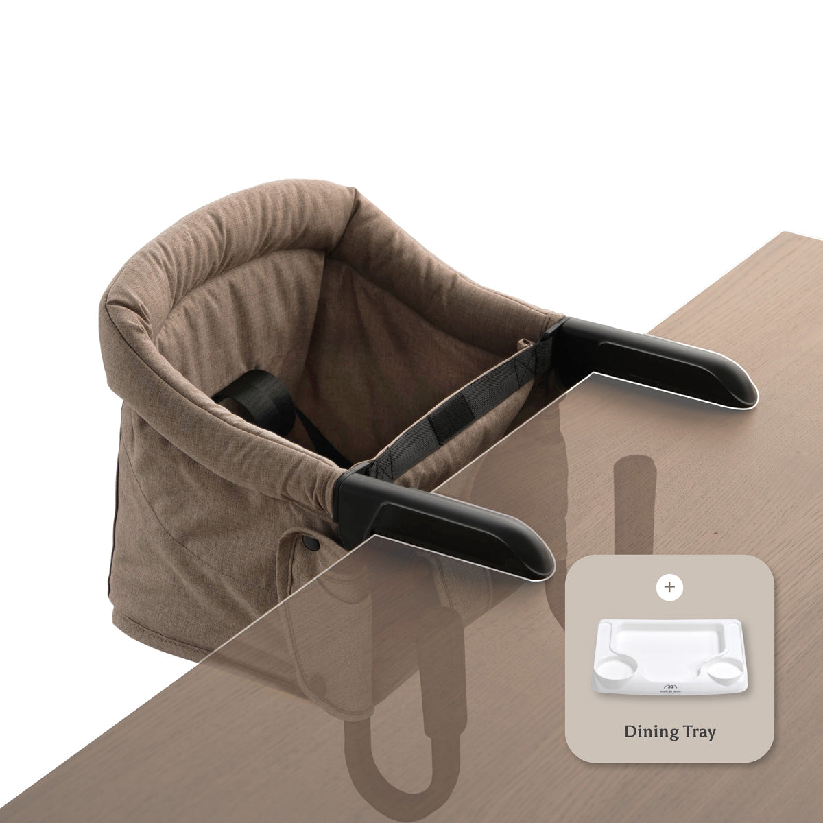 Portable Hook-On Baby Chair (Beige) + Tray