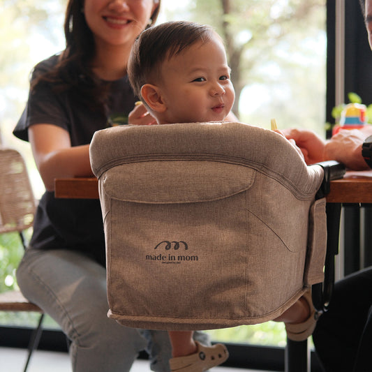 Portable Hook-On Baby Chair (Beige)
