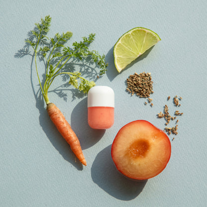 Vitamin Capsule Carrot Seed Plum